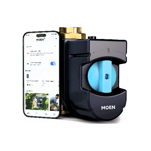 Moen smart water shutoff valve for leak detection and automatic shutoff