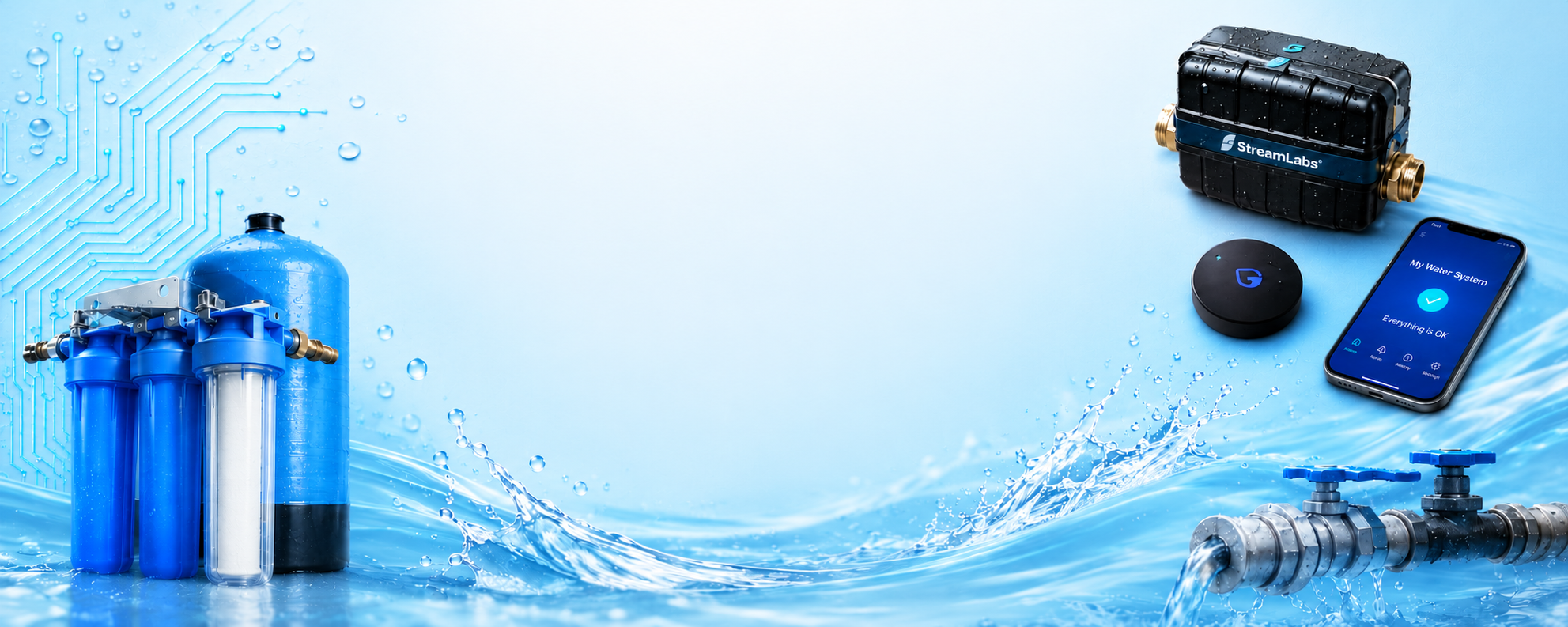 Licensed plumber servicing a home water line